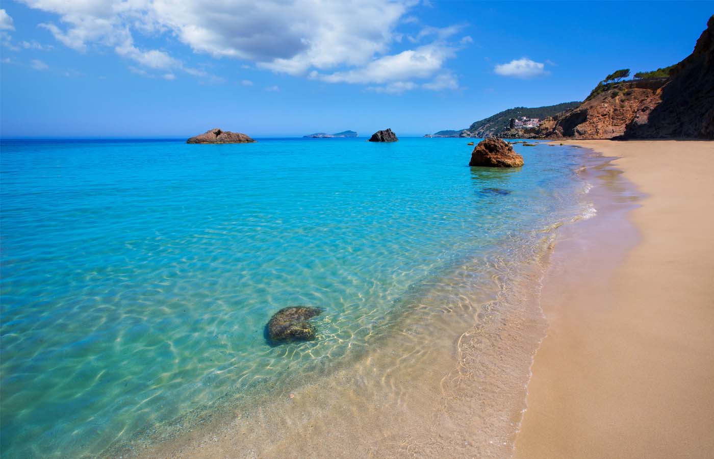 Playa Nudista S’Aigua Blanca (Aguas Blancas) en Ibiza